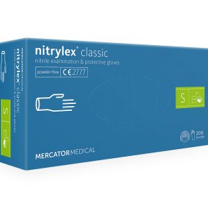 Rękawiczki nitrylowe S – MERCATOR Medical Classic Blue